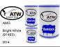 Preview: AMG, Bright White (91493), W14: 500ml Lackdose + 500ml Klarlack + 250ml Härter - Set, von ATW Autoteile West.